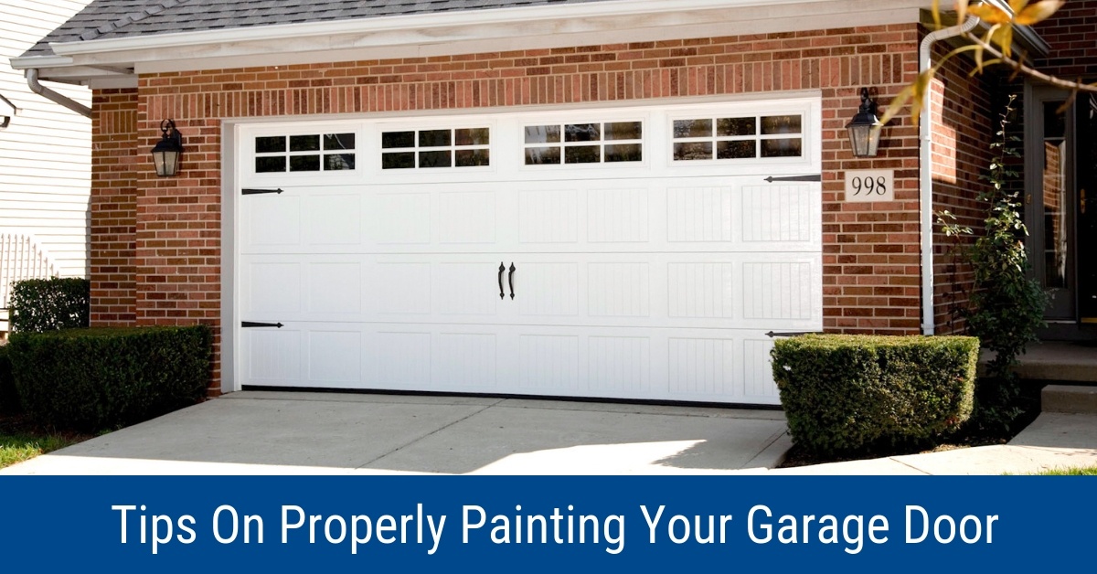 Tips On Properly Painting Your Garage Door, How To Paint Inside Of Garage Door Opener